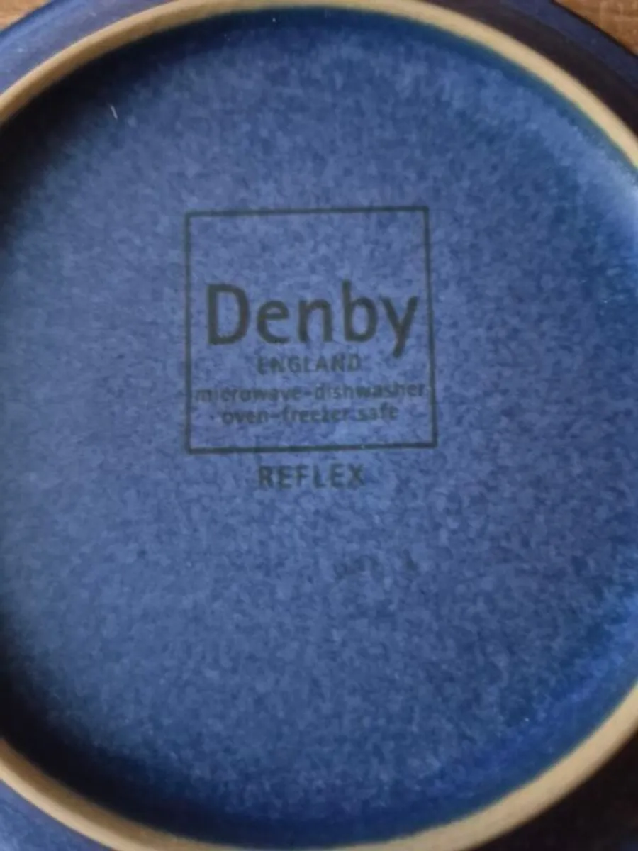 Denby Reflex Blue - teacups, saucers & dinner plates - Image 4