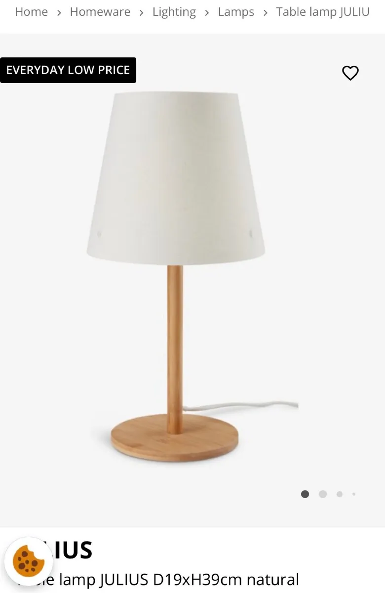 Table lamps- Julius table lamps x2 (Jysk) - Image 3