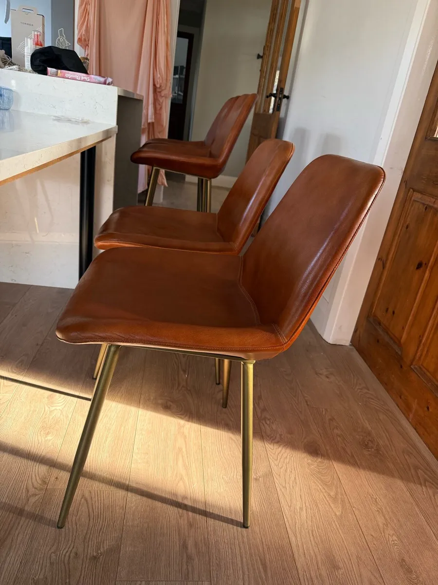 Brown kitchen chairs - Image 1