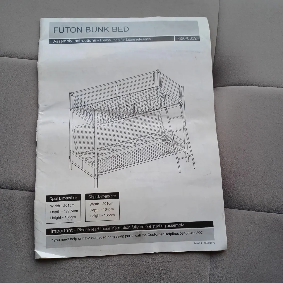 Bunk bed with futon - Image 3