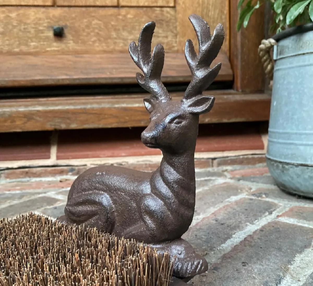 Vintage Style Cast Iron Stag Boot Scraper - Image 2