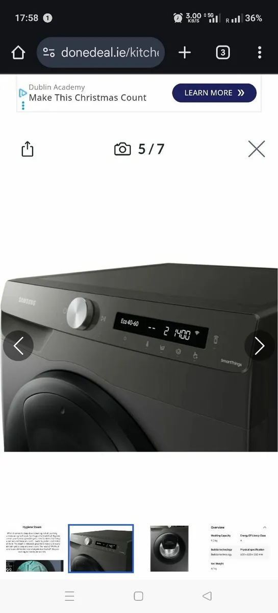 Washing machine Samsung smart - Image 3