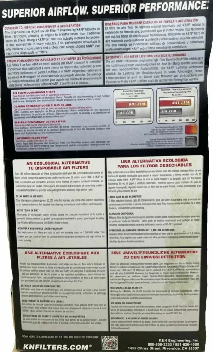 K&N 33-2360 Filter for TOYOTA Petrol - more power - Image 2