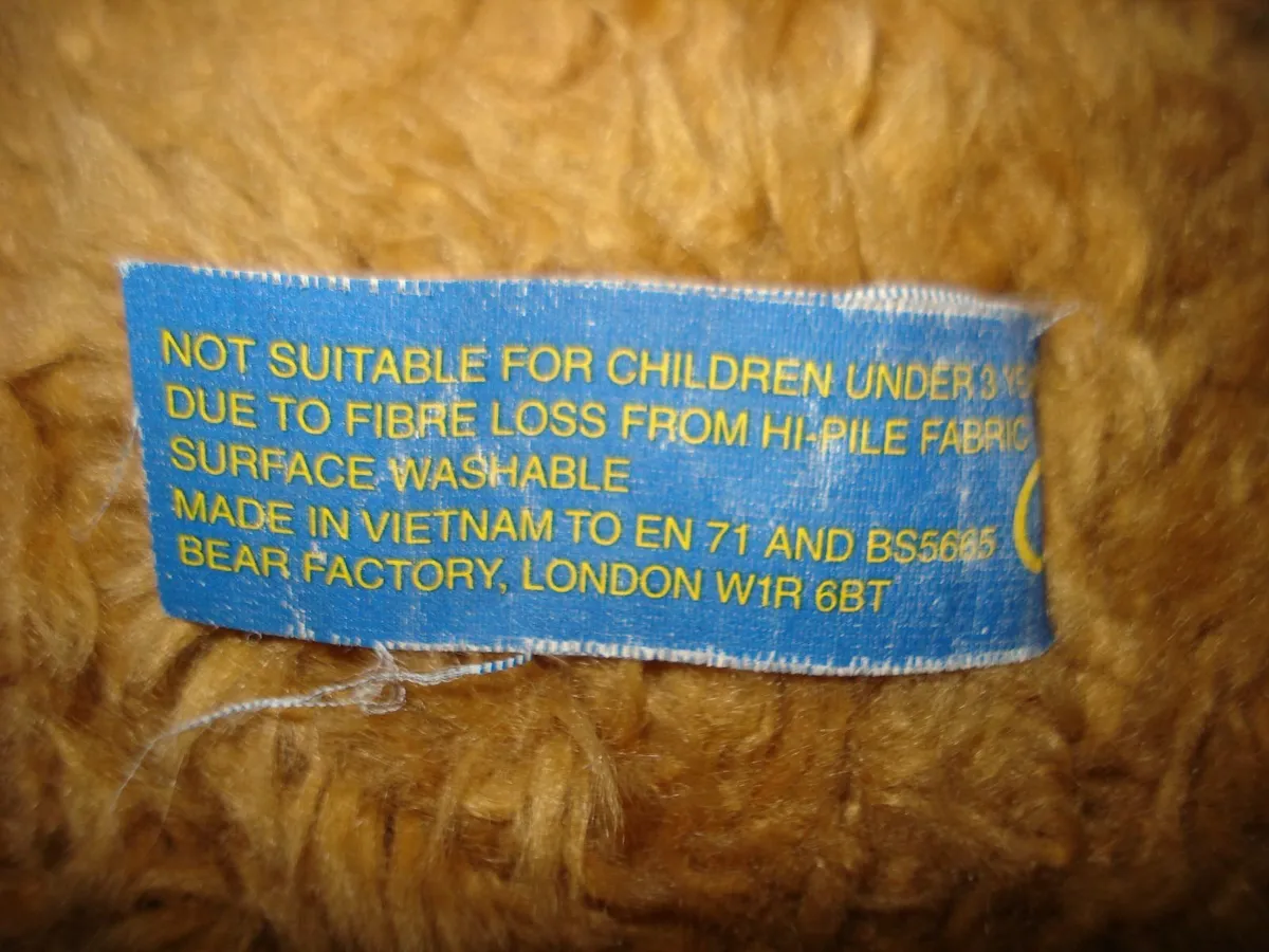 VINTAGE BEAR FACTORY MEDIUM TEDDY. - Image 3