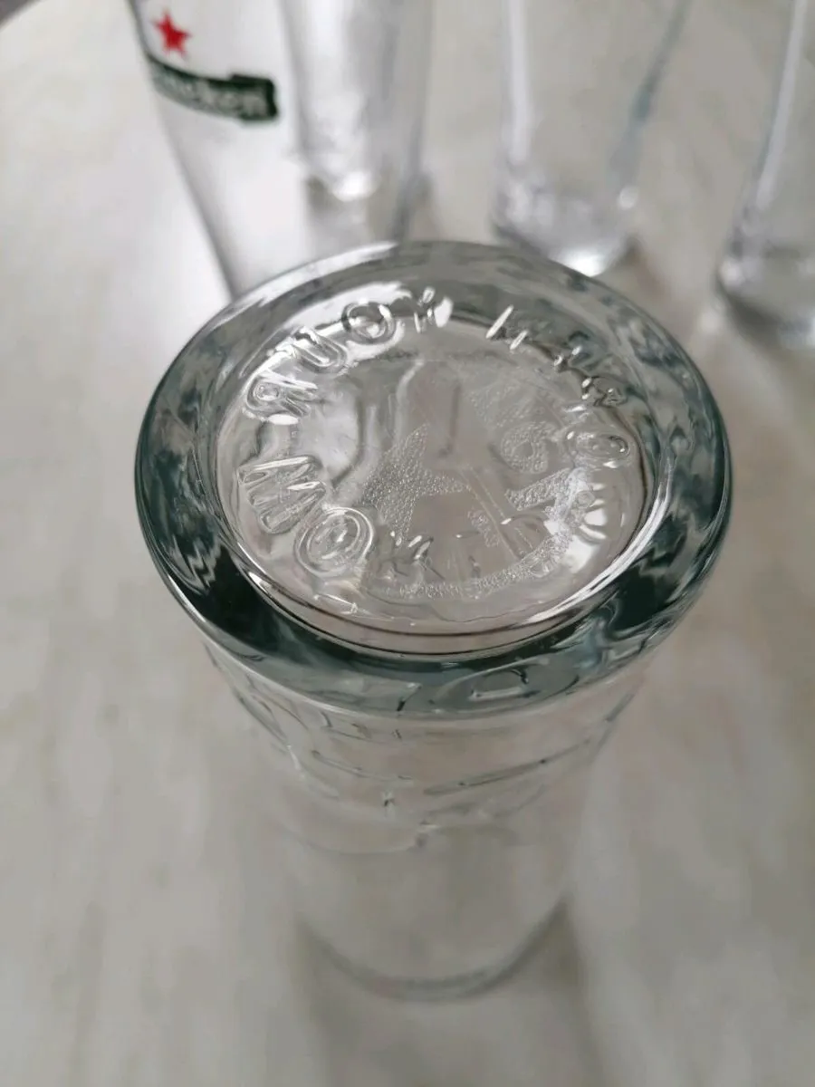 5 x Heineken Beer Glasses - Image 3