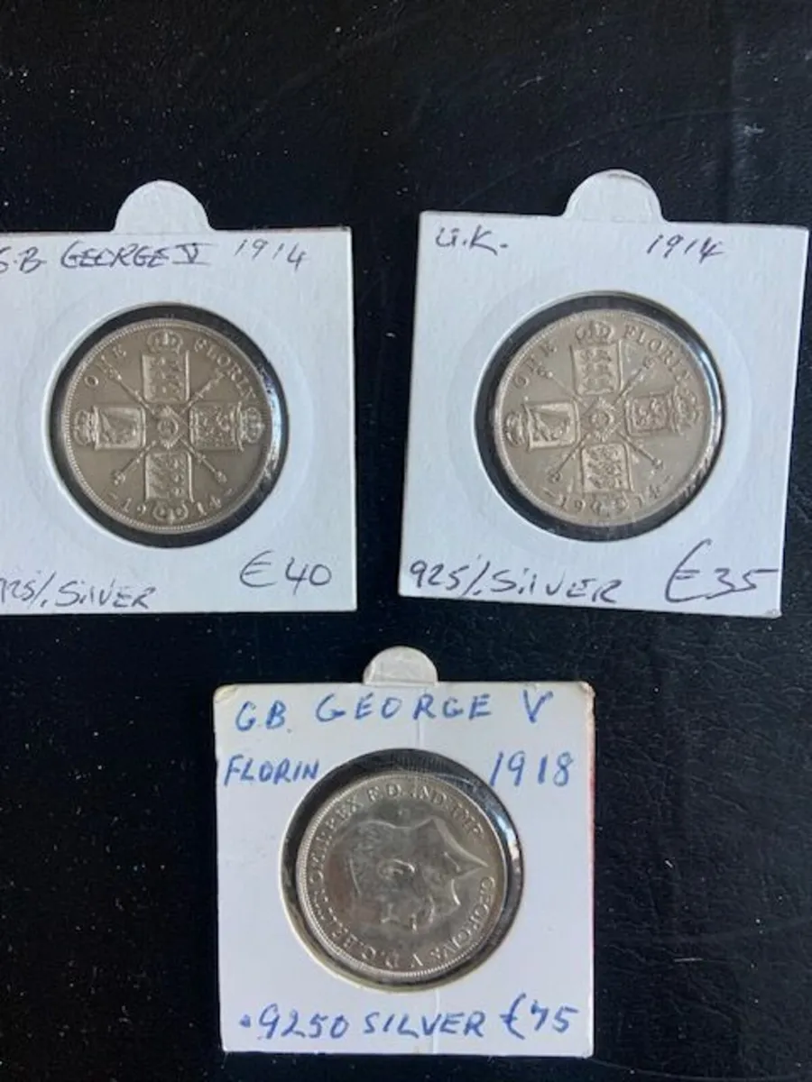 Florin Coins King George - Various Prices - Image 4