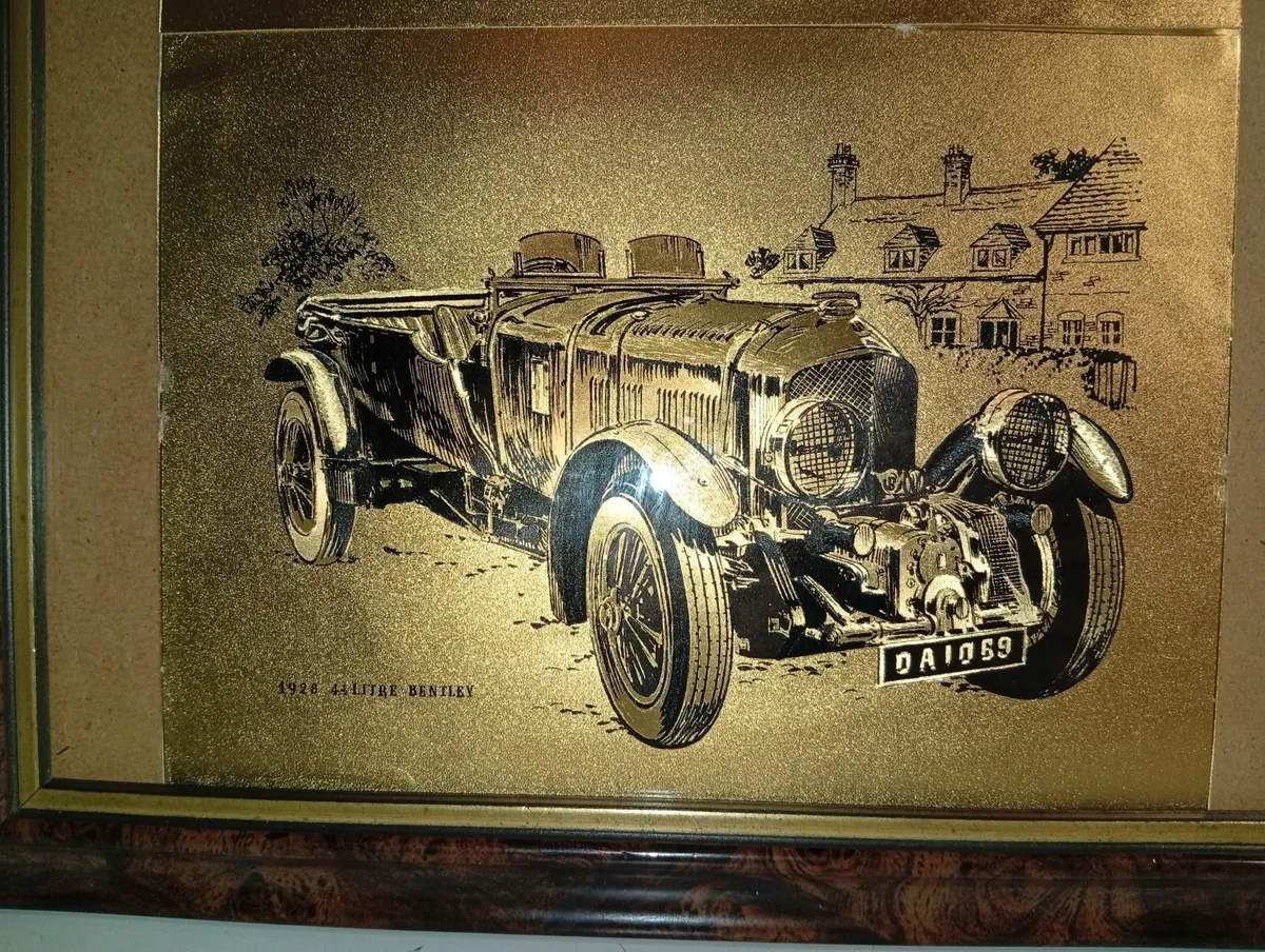 Lot Of 4 1980s Dufex Prints Gold Foil 8"X6 Antique - Image 3