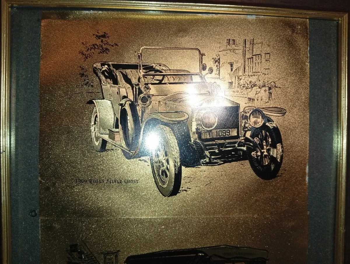 Lot Of 4 1980s Dufex Prints Gold Foil 8"X6 Antique - Image 4