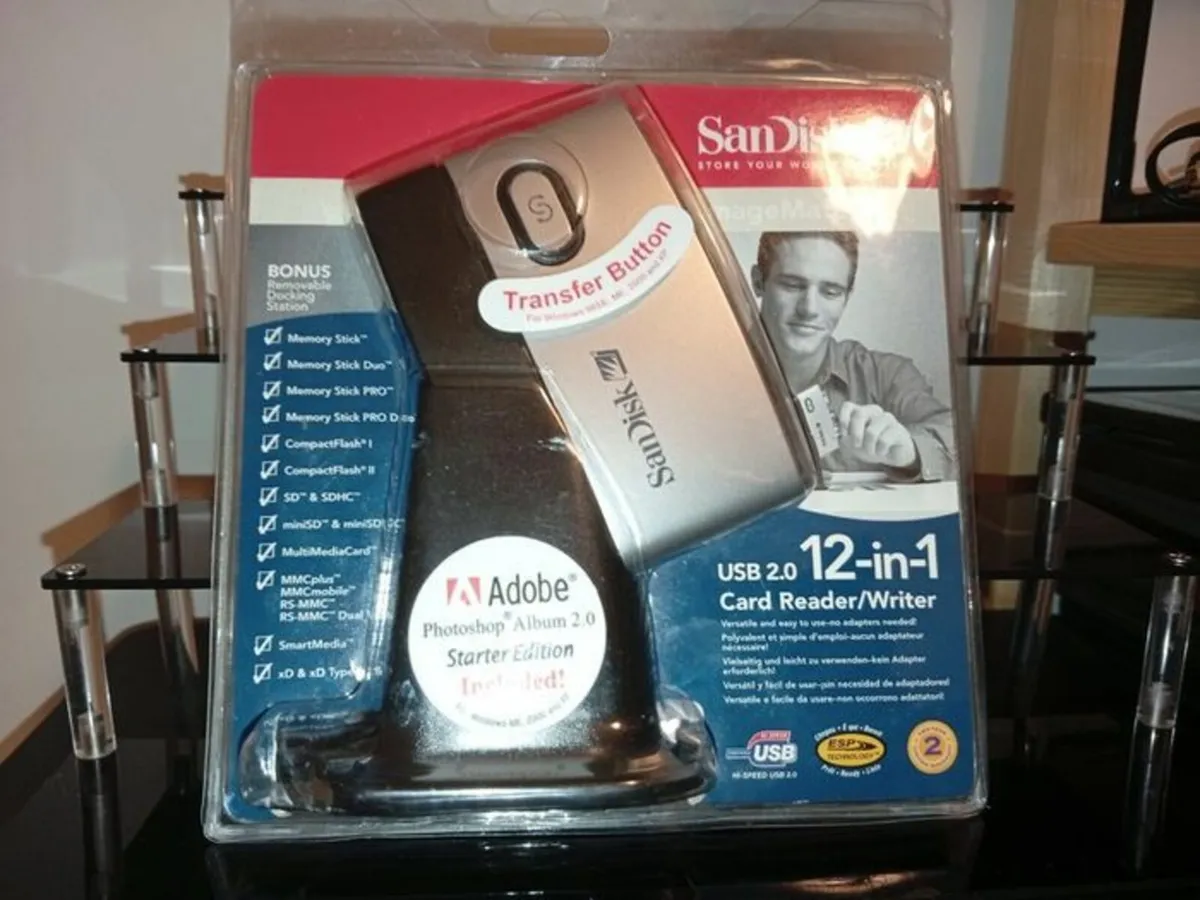 Sandisk 12 In 1 USB 2.0 Card Reader - SDDR-89-E15 - Image 1