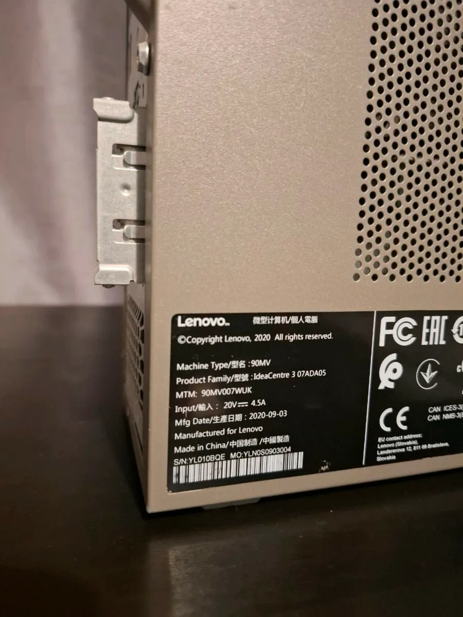 Lenovo IdeaCentre Desktop + AOC 23inch Monitor - Image 3