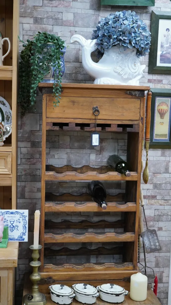 Mexican Pine Wine Rack - Image 1