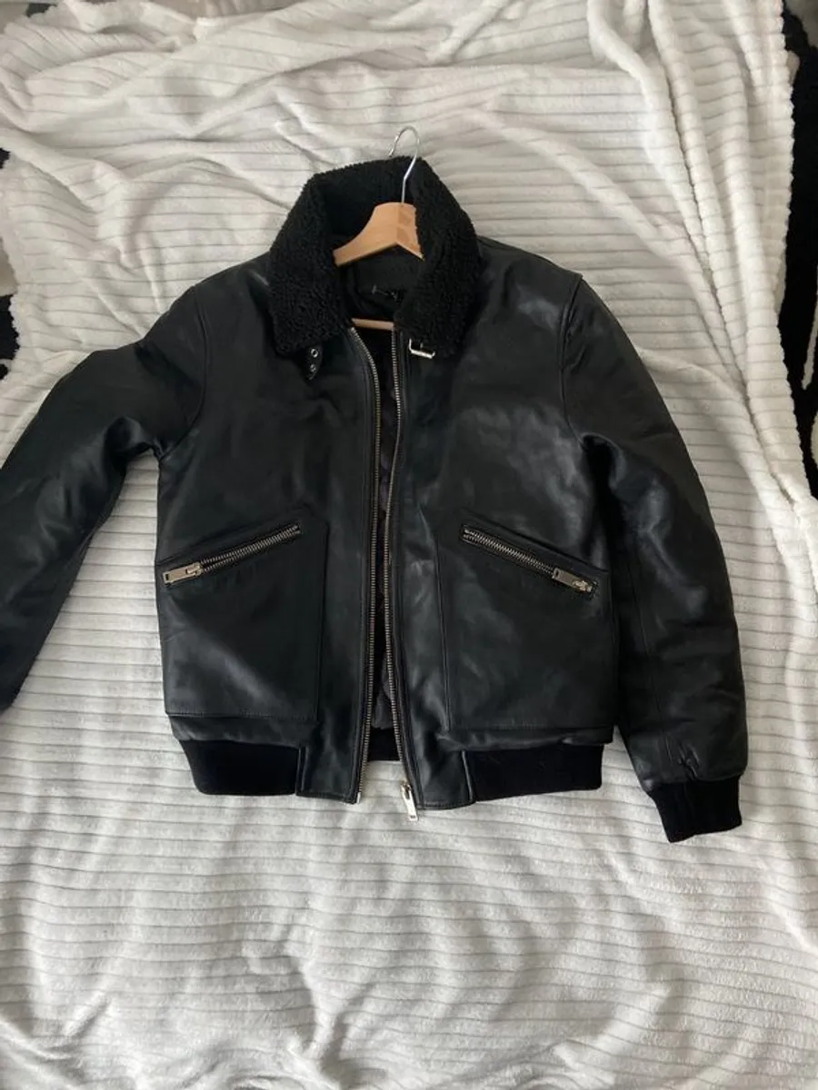 Bolongaro trevor sheep leather bomber jacket - Image 1