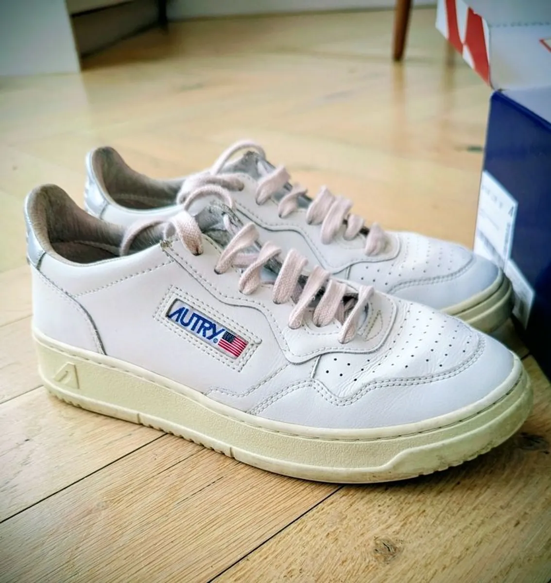 Autry white trainers - Image 1