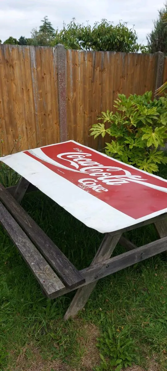 Vintage Coca  Cola  Tin sign - Image 2