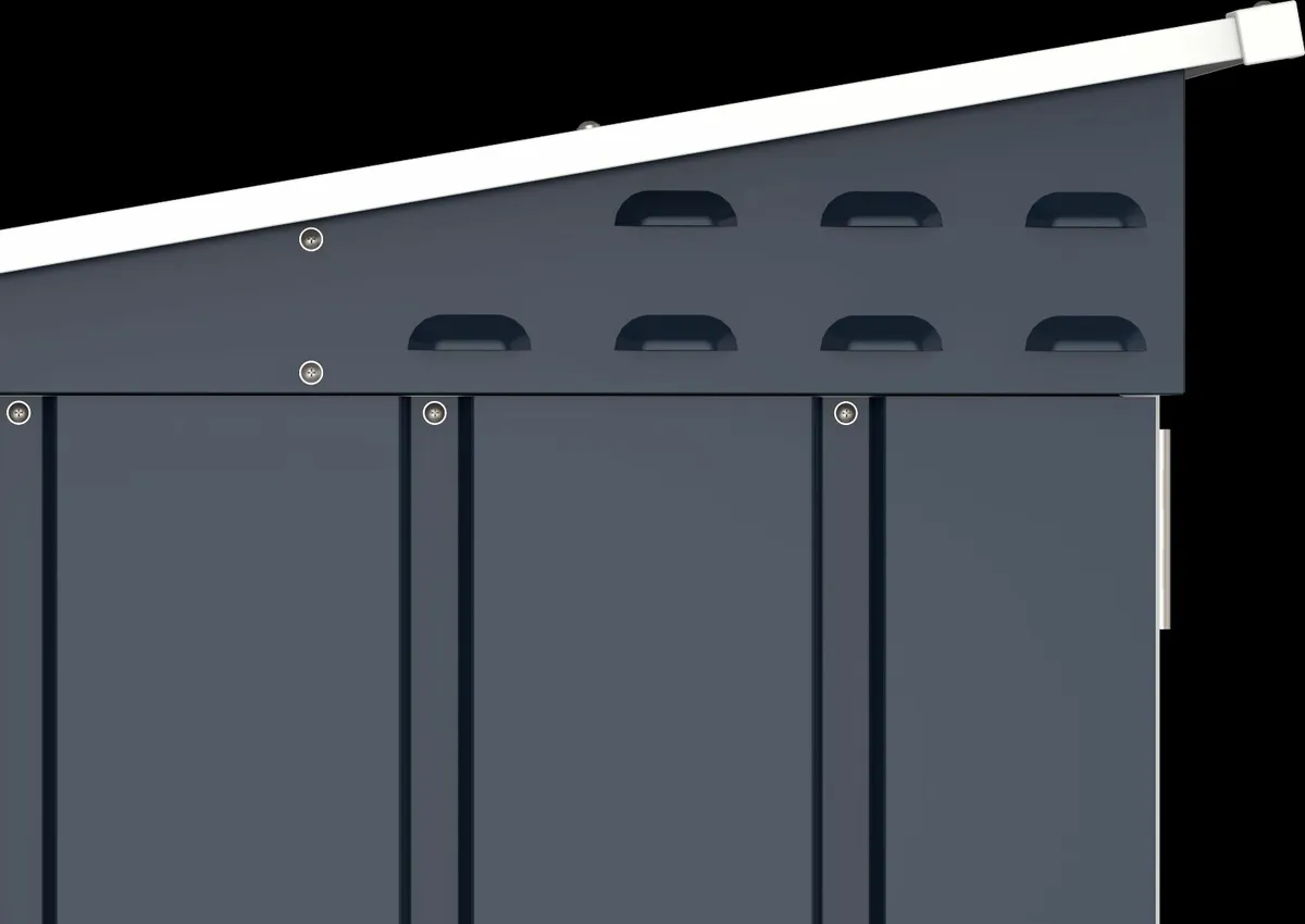 6x3 Foot Steel Bike Garden Shed Storage Units - Al - Image 3