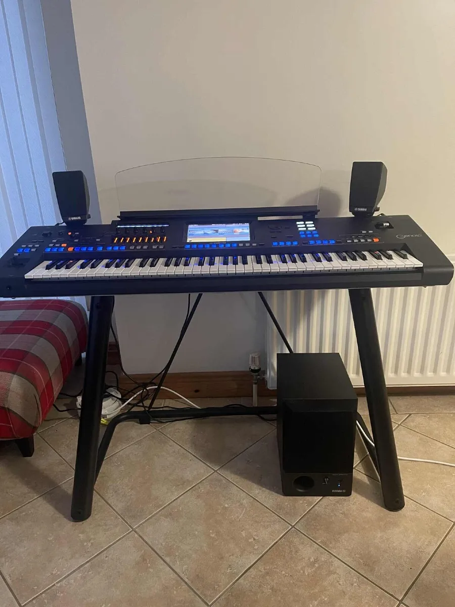 Yamaha Genos 2 with Stand and Speaker system. - Image 1