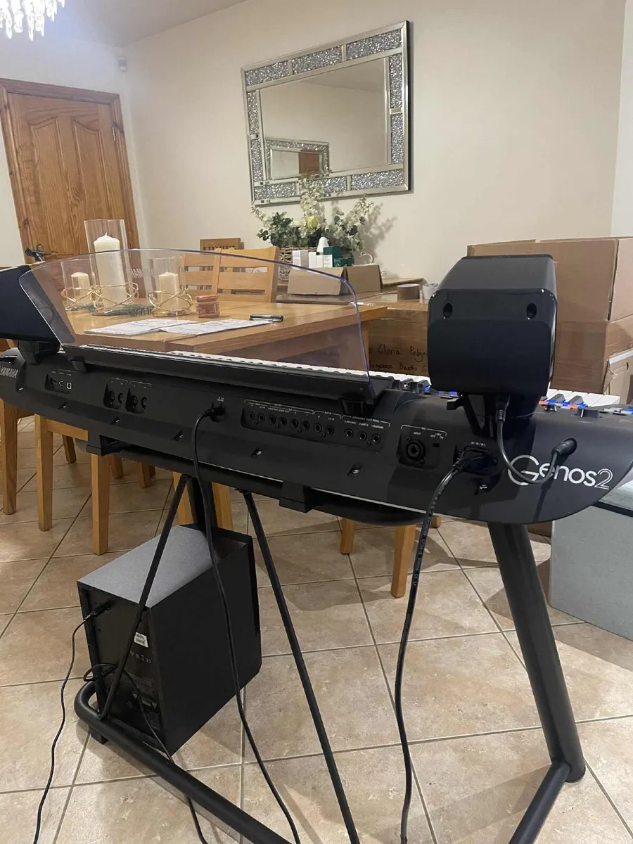 Yamaha Genos 2 with Stand and Speaker system. - Image 3