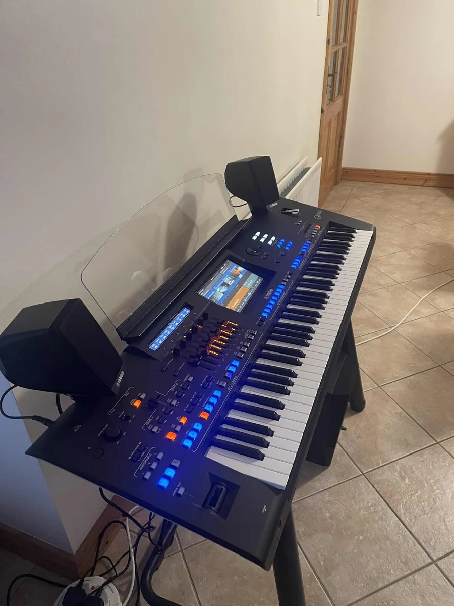 Yamaha Genos 2 with Stand and Speaker system. - Image 4