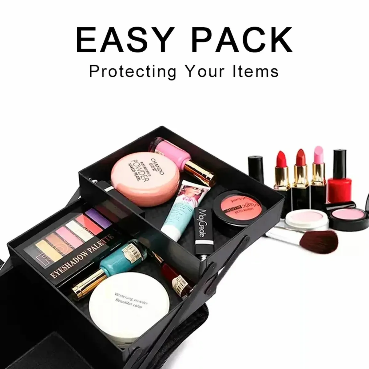 Cosmetic Bag Beauty Case Portable Suitcase Box - Image 4