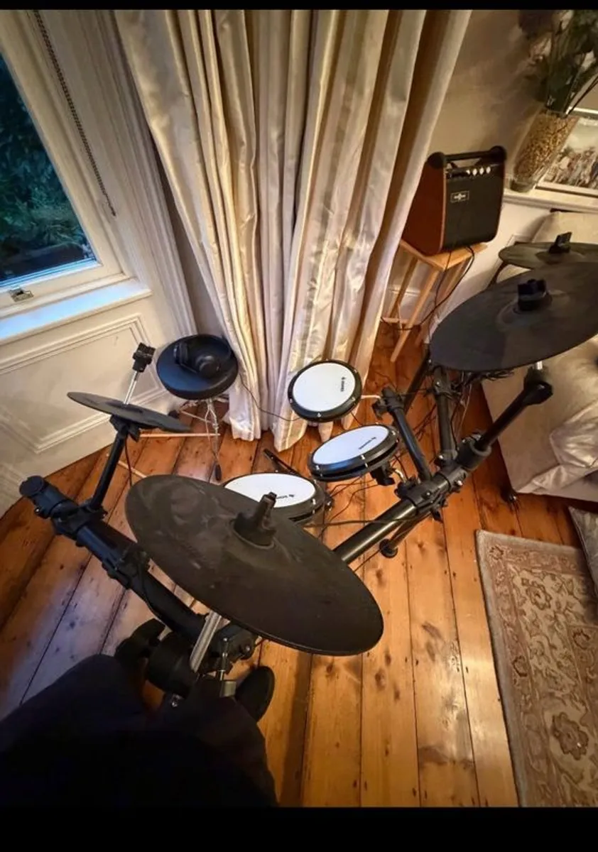 VISIONDRUM Compact Mesh Electronic Drum Kit + Amp - Image 2
