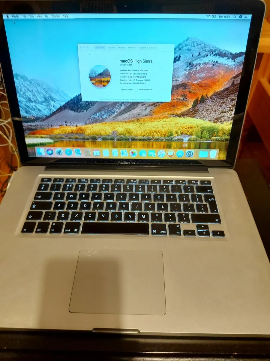 MacBook Pro, macOS High Sierra, 8GB Ram, 500GB HDD - Image 1