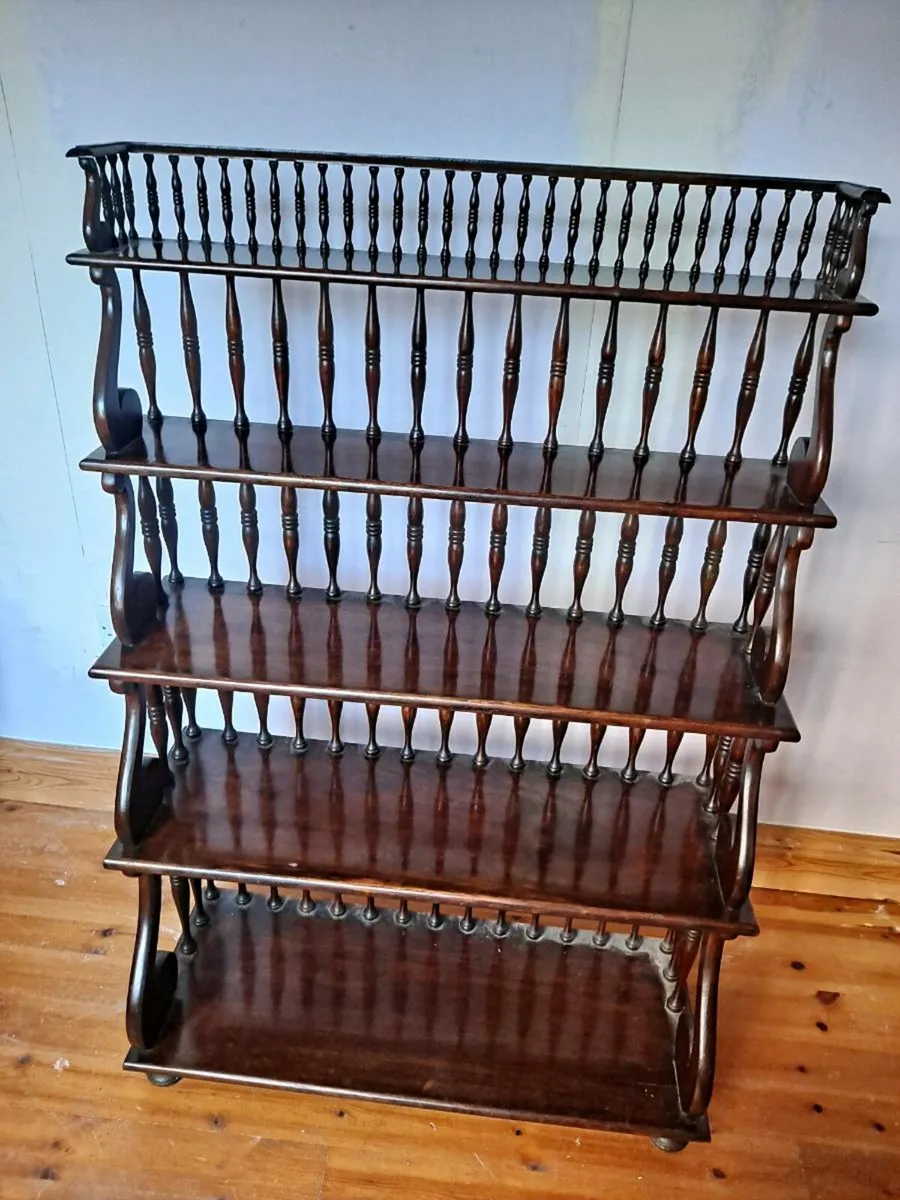 Mahogany book shelf unit - Image 1