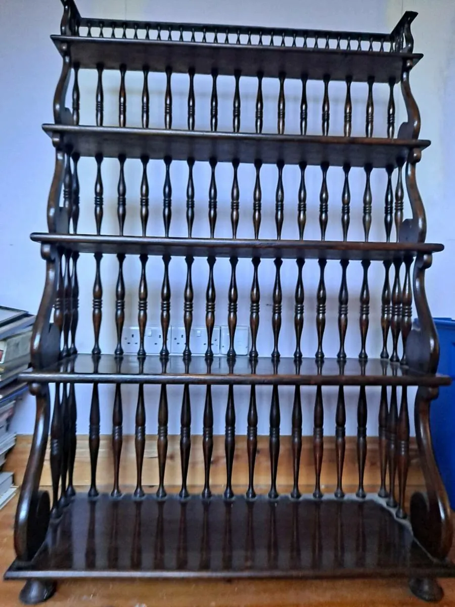 Mahogany book shelf unit - Image 2