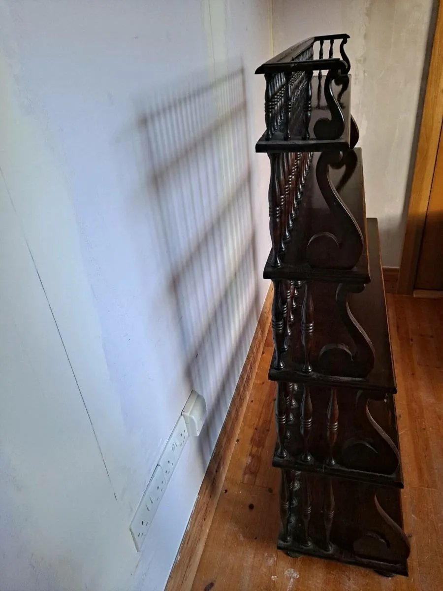 Mahogany book shelf unit - Image 4