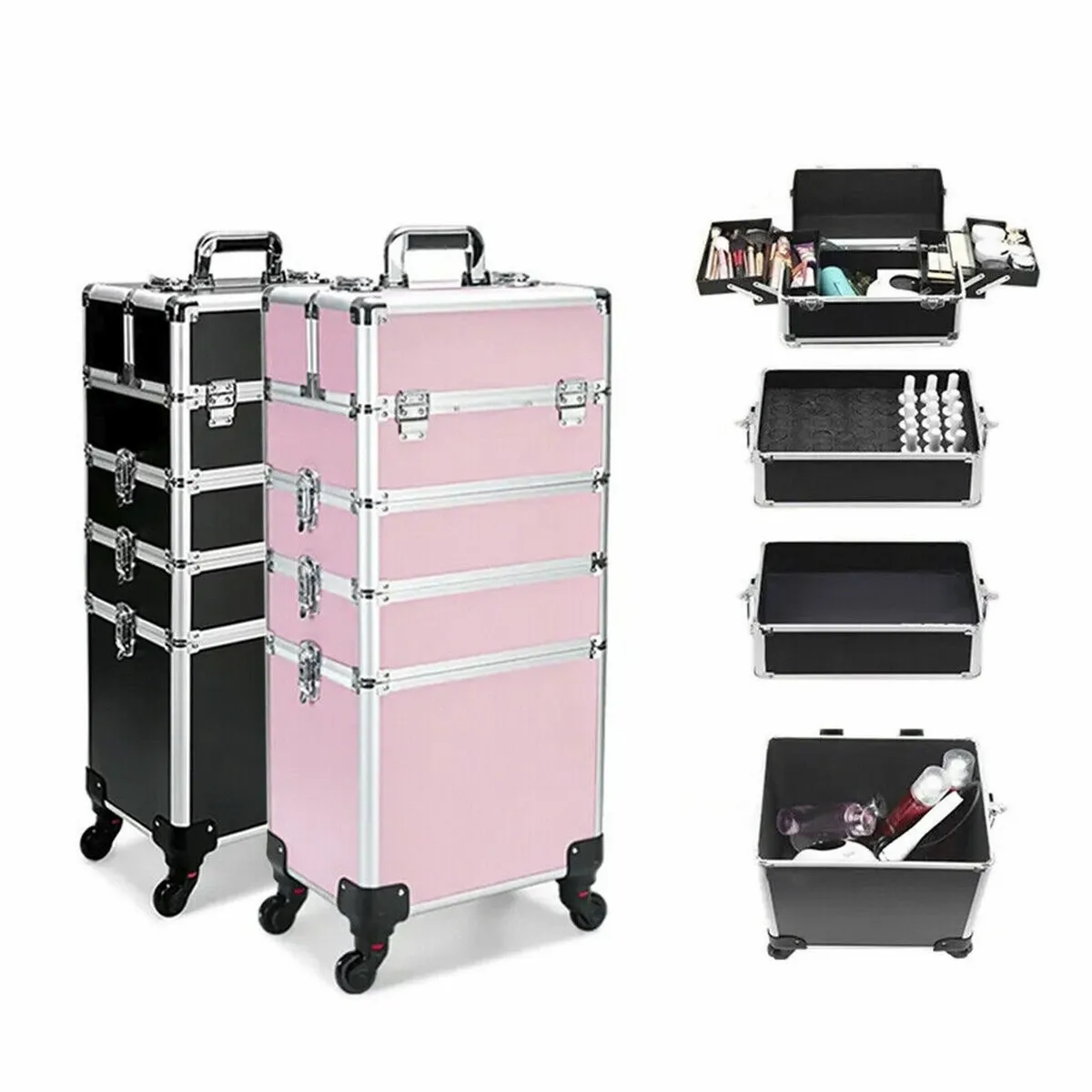 Cosmetic Case Makeup Trolley Beauty Organizer - Image 2