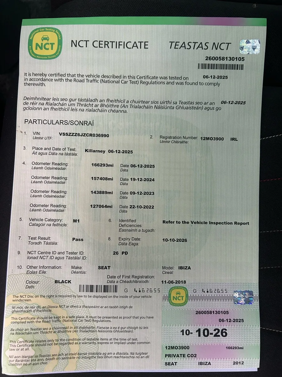 2012 Seat Ibiza 1.2tdi... New NCT & Service - Image 1