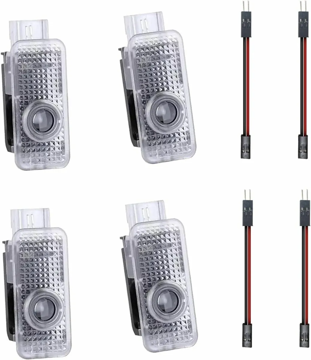 Car Door Logo Projector Light, 4pcs LED Car Welcom - Image 2