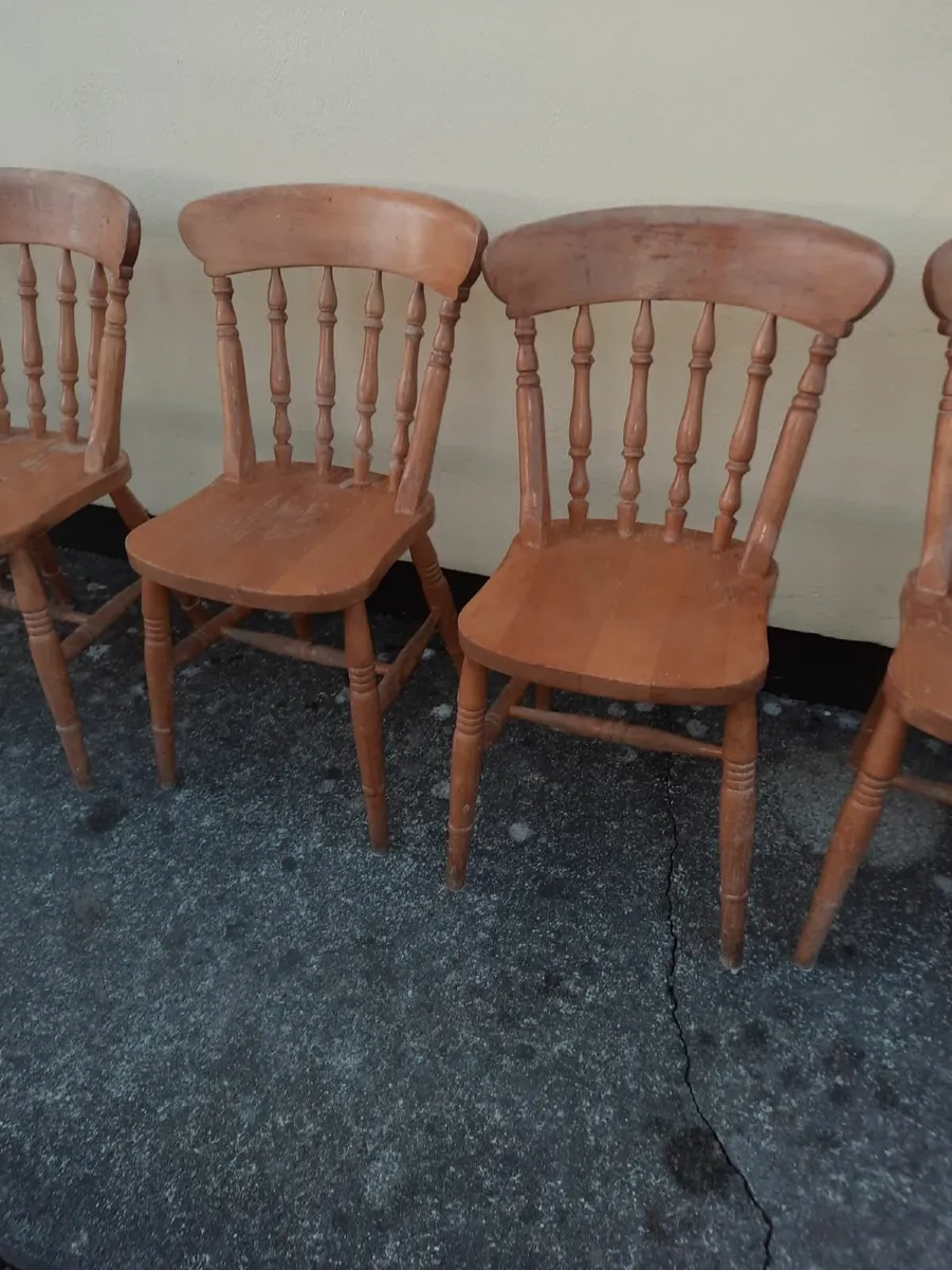Antique kitchen chairs - Image 1