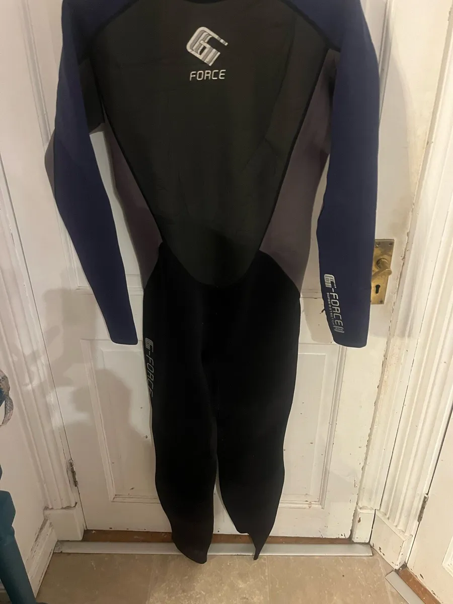 Mens G Force 3mm Back Zip Flatlock Wetsuit - Image 1