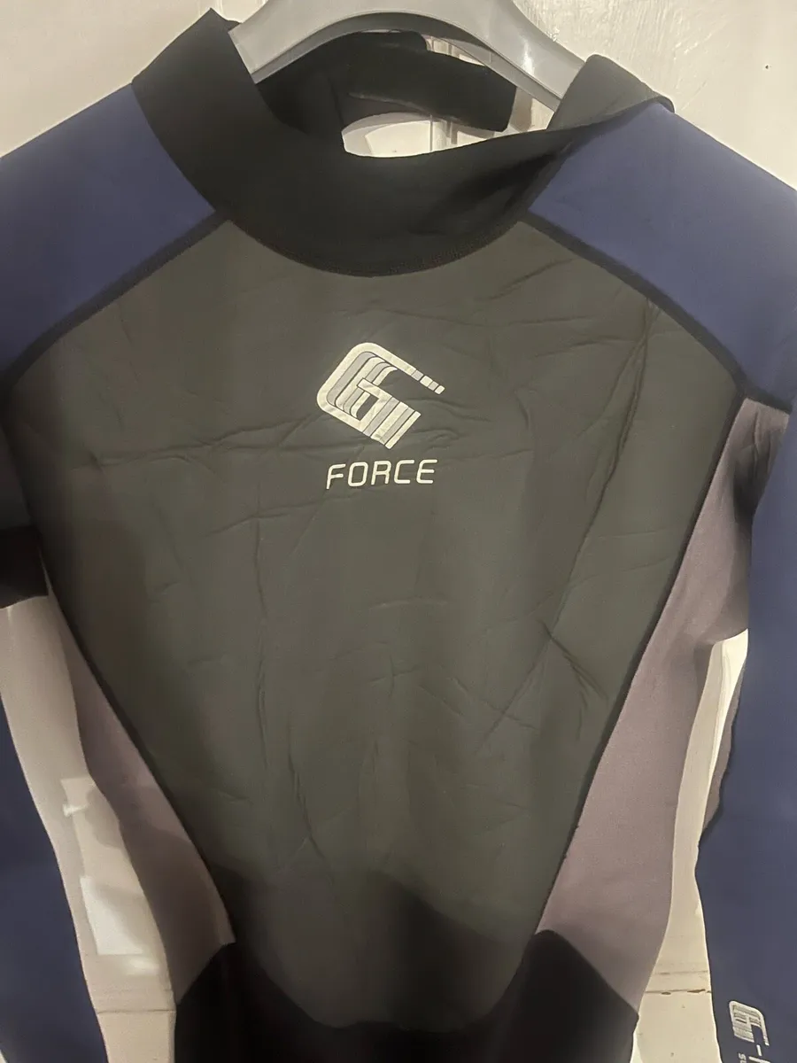 Mens G Force 3mm Back Zip Flatlock Wetsuit - Image 2
