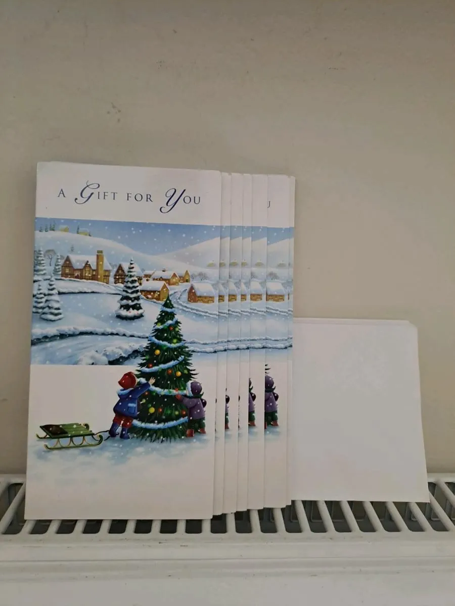 9 Christmas gift cards with envelopes - Image 1