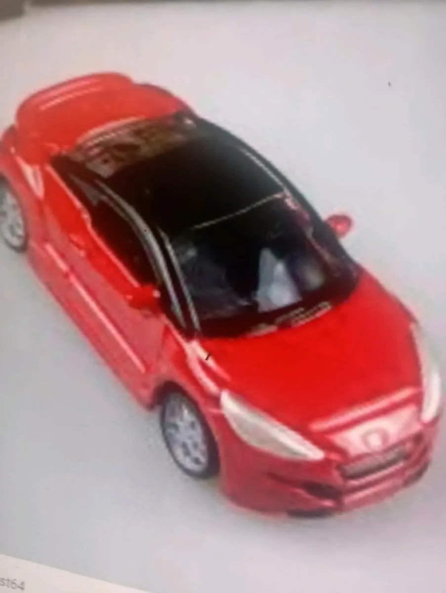 I,-64 SCALE PEUGEOT RCZ RED DIE - CAST MODLE CAR - Image 1