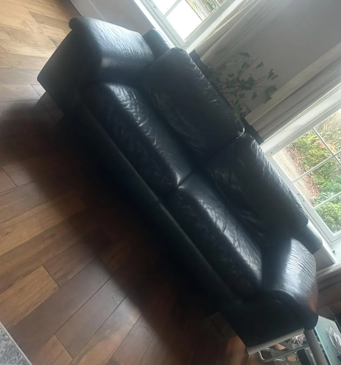 3 x Italian Leather Sofas - Image 3