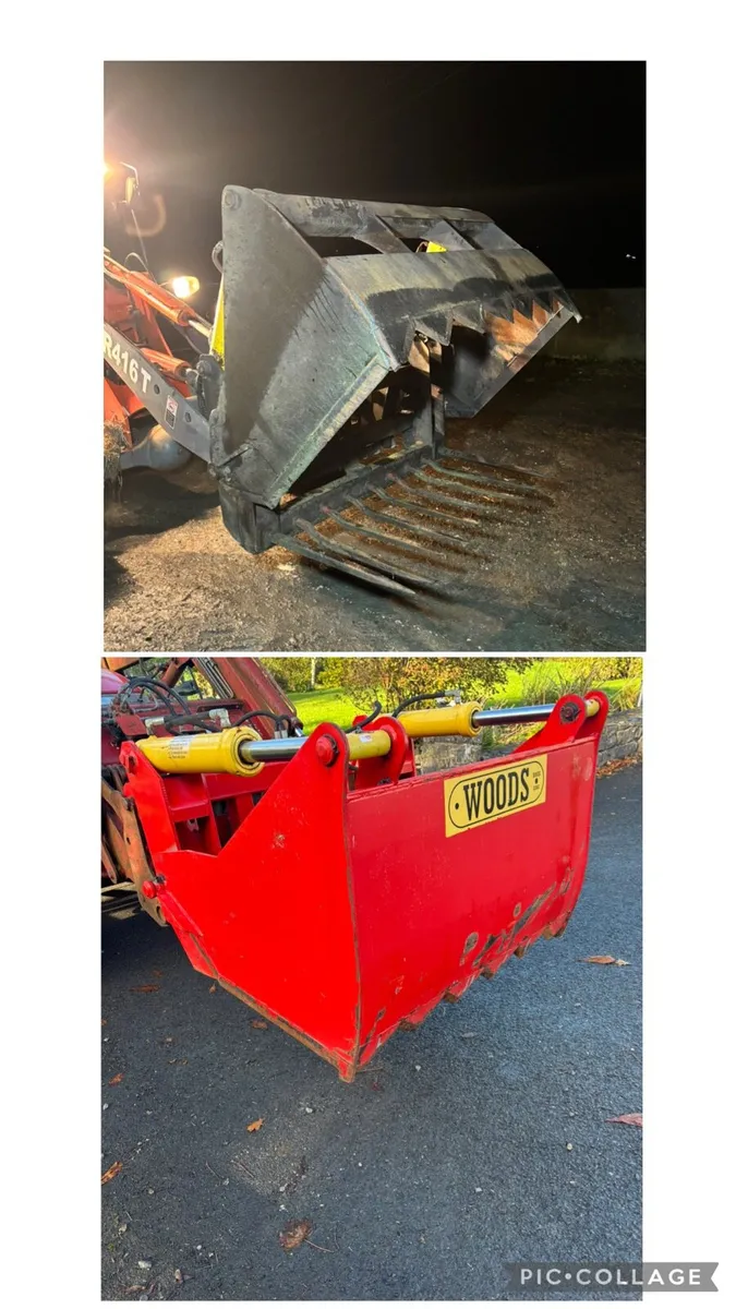 Two 4ft woods and rossmore sheer grabs - Image 1