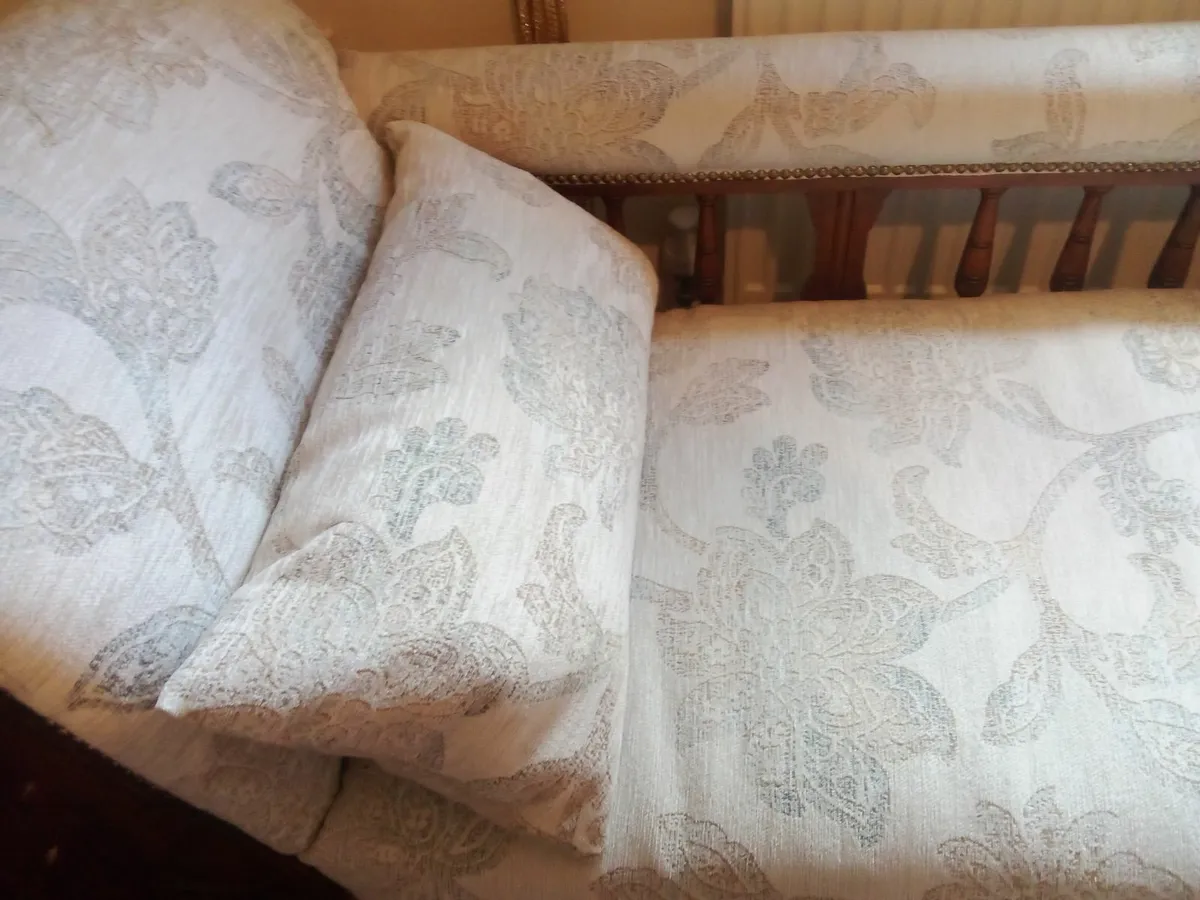 Antique oak chaise - Image 4