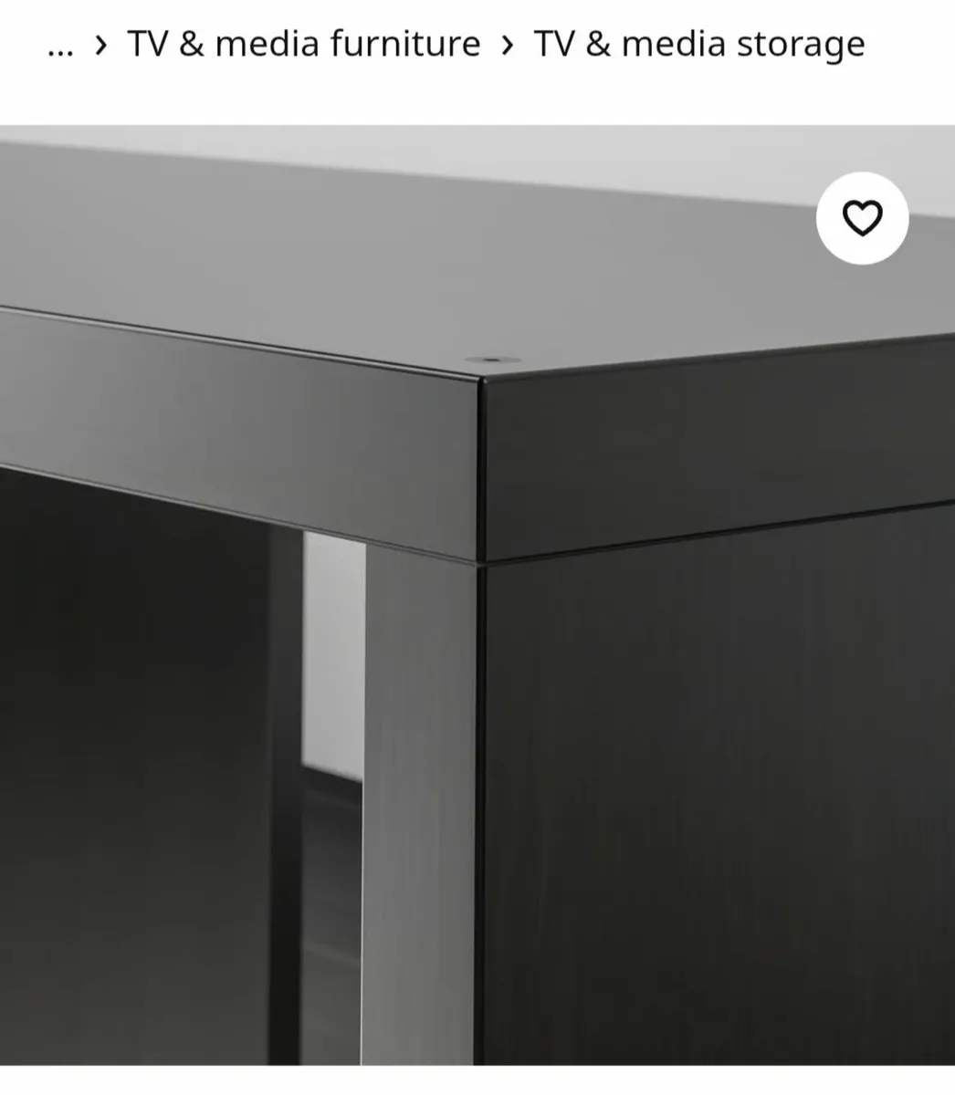 LAPPLAND TV storage unit, black-brown, 183x39x147 - Image 2