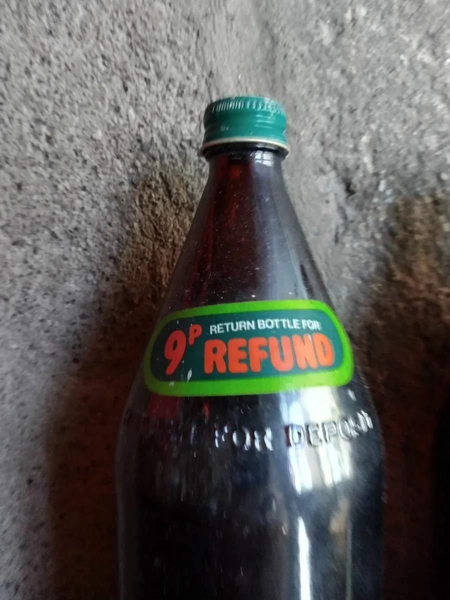 6. Vintage Bulmers glass bottles + crate - Image 4