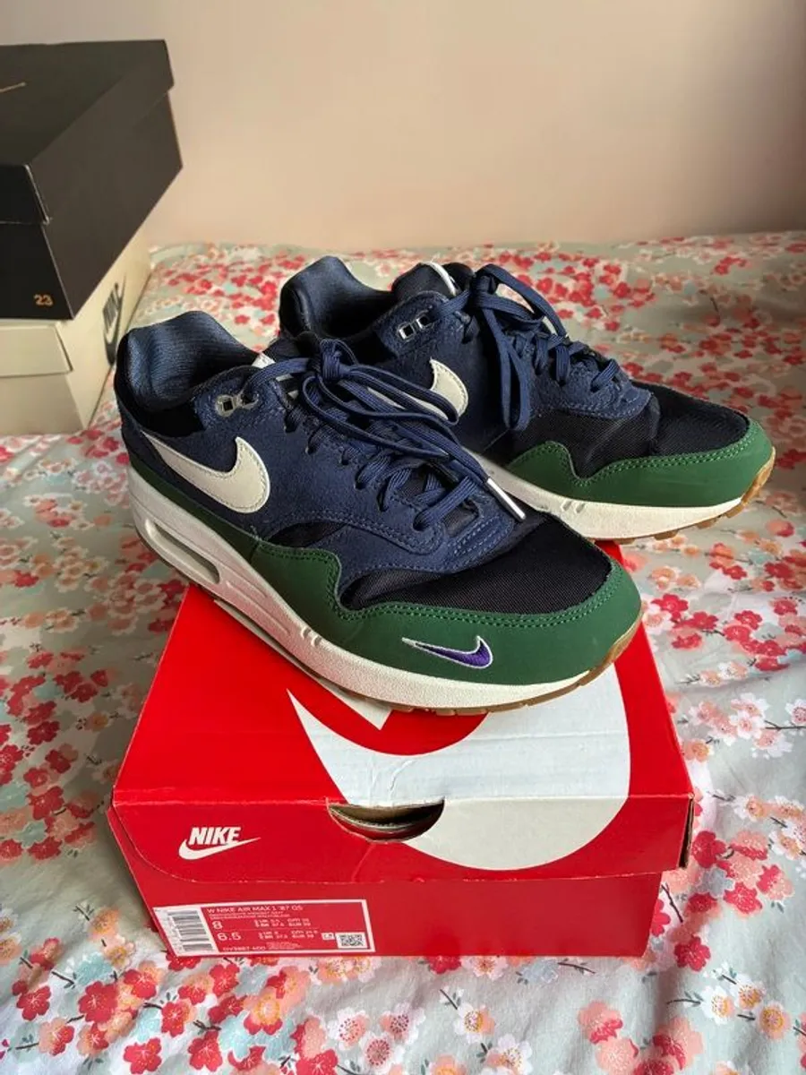Air Max 1 Obsidian/White/Midnight Navy Womens - Image 1