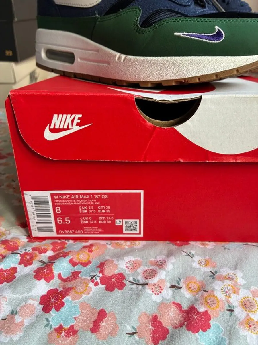 Air Max 1 Obsidian/White/Midnight Navy Womens - Image 4