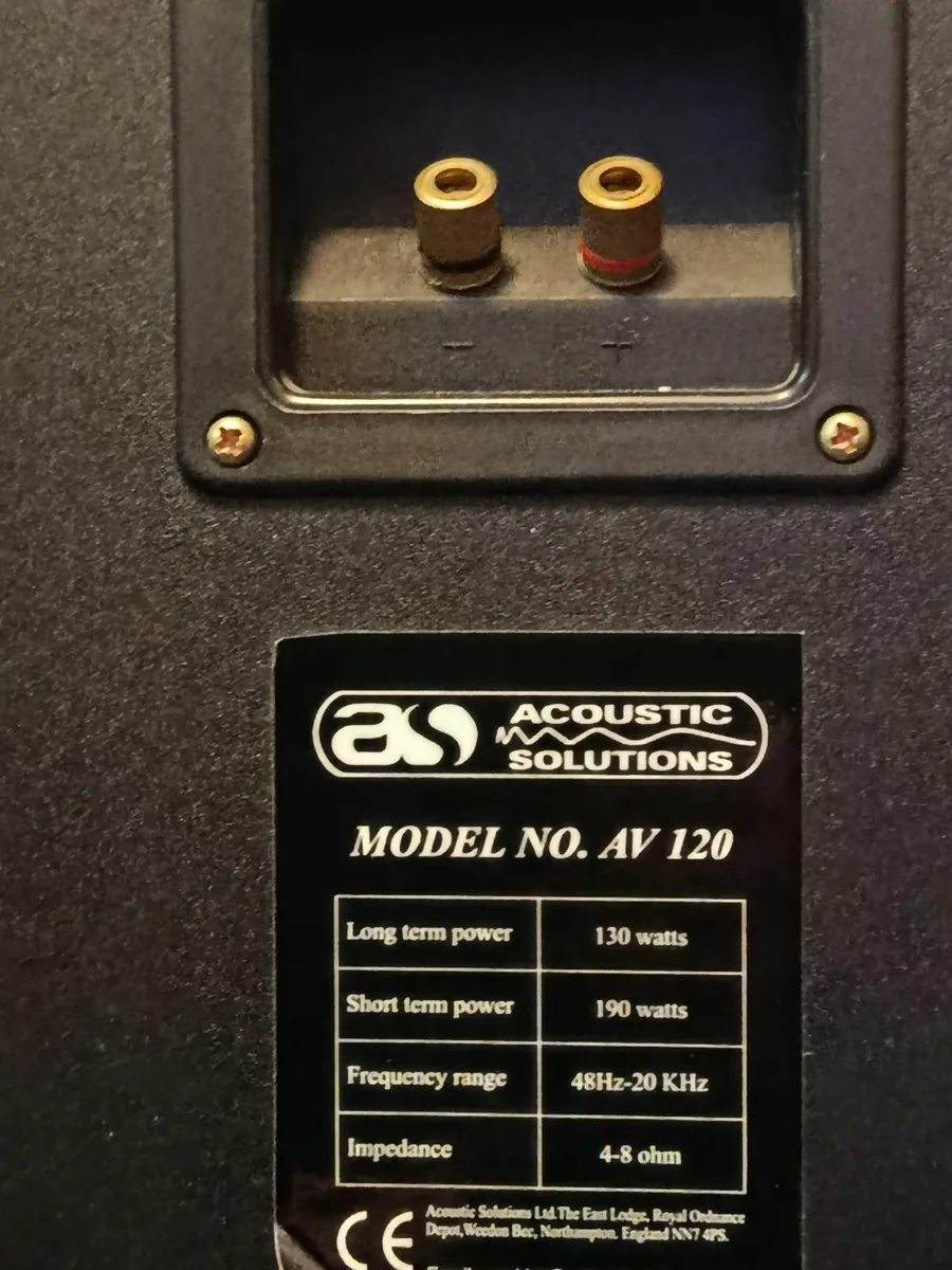 Acoustic Solutions AV120 speakers - Image 3