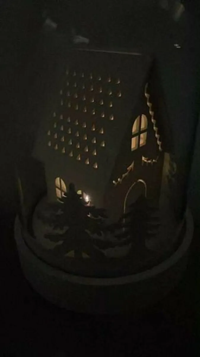 Christmas LED Glass Globe Cottage - Image 3
