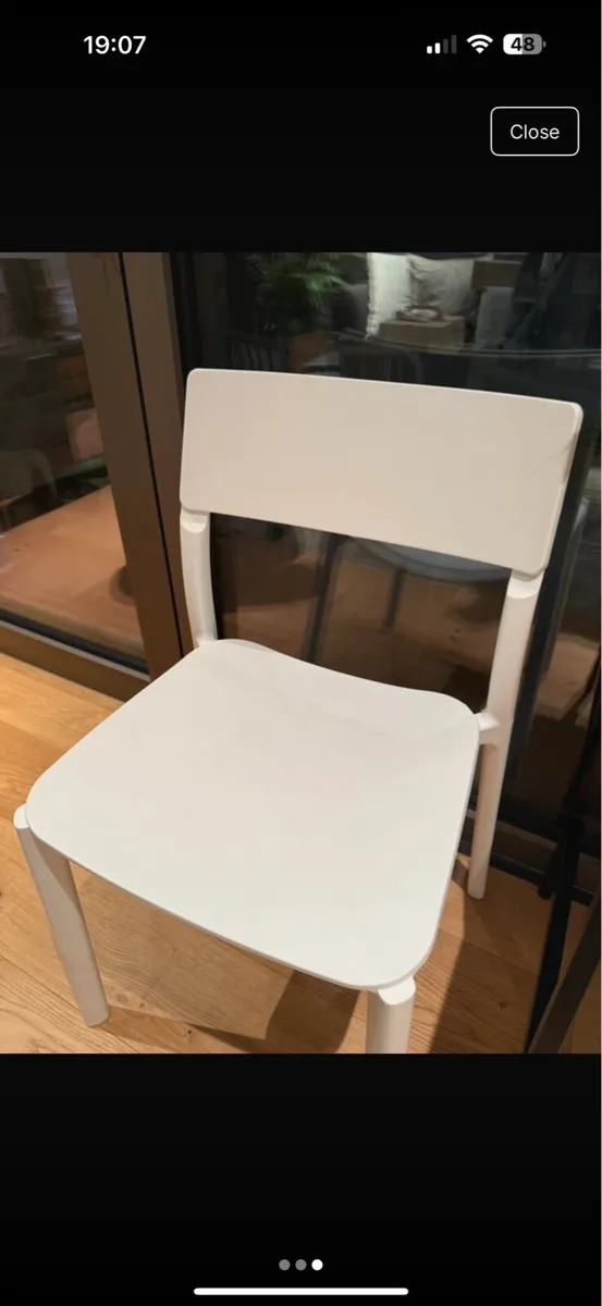 Janinge White Ikea Chair - Image 3