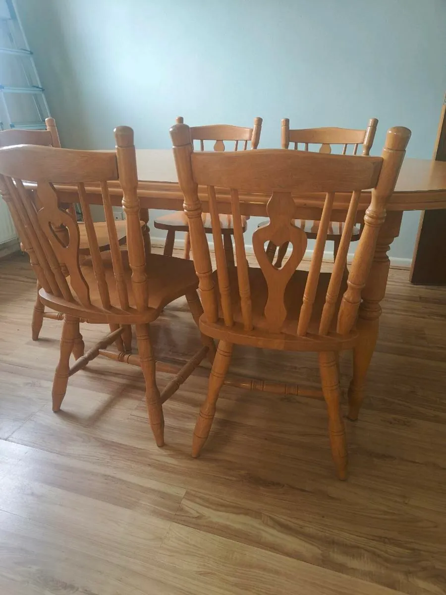 Dining Table & 6 Chairs Set - Image 2