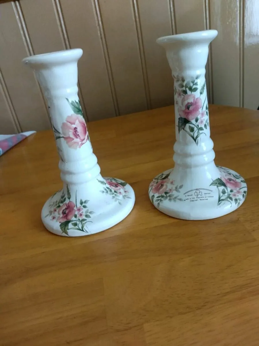 GORSKI Porcelain candlesticks - Image 1