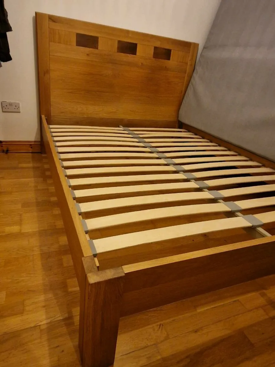 King Size Bed & Mattress - Image 2