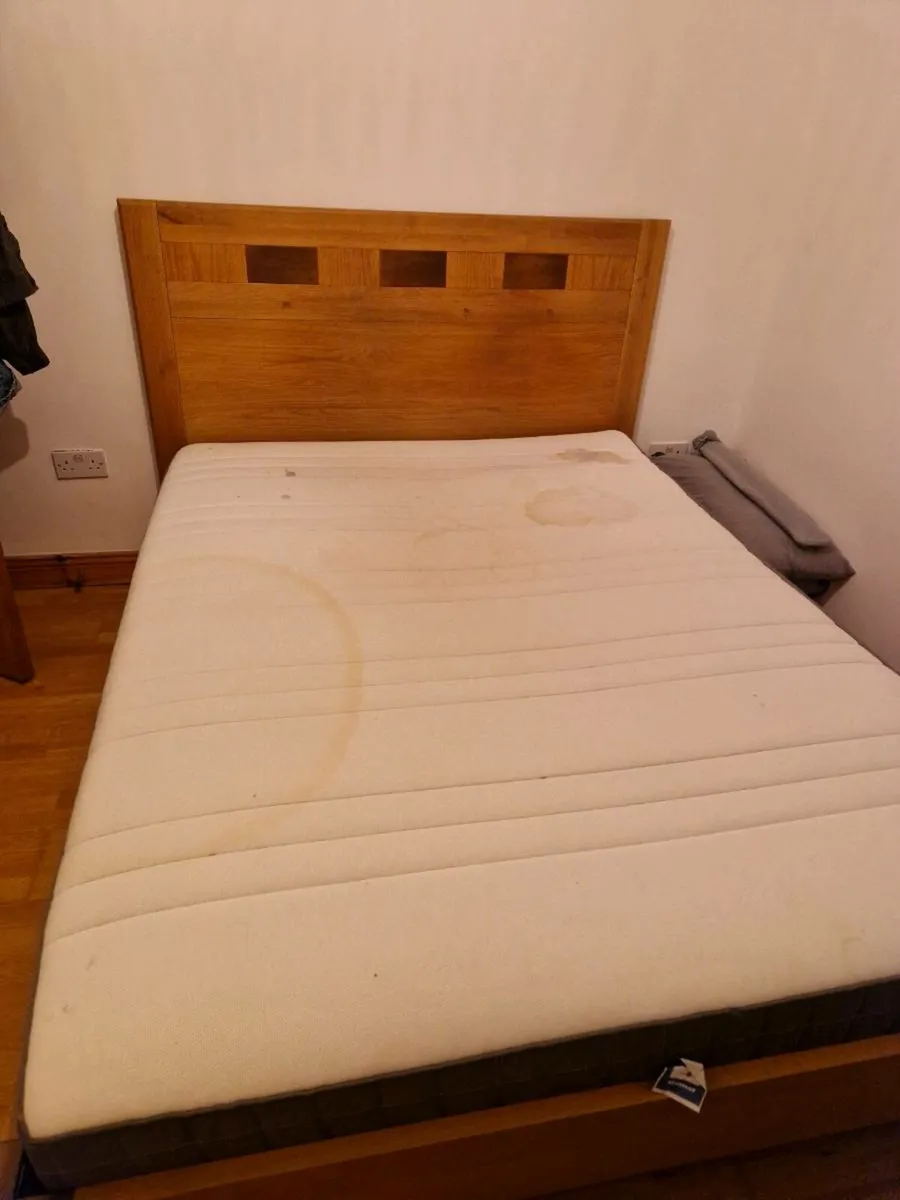 King Size Bed & Mattress - Image 4